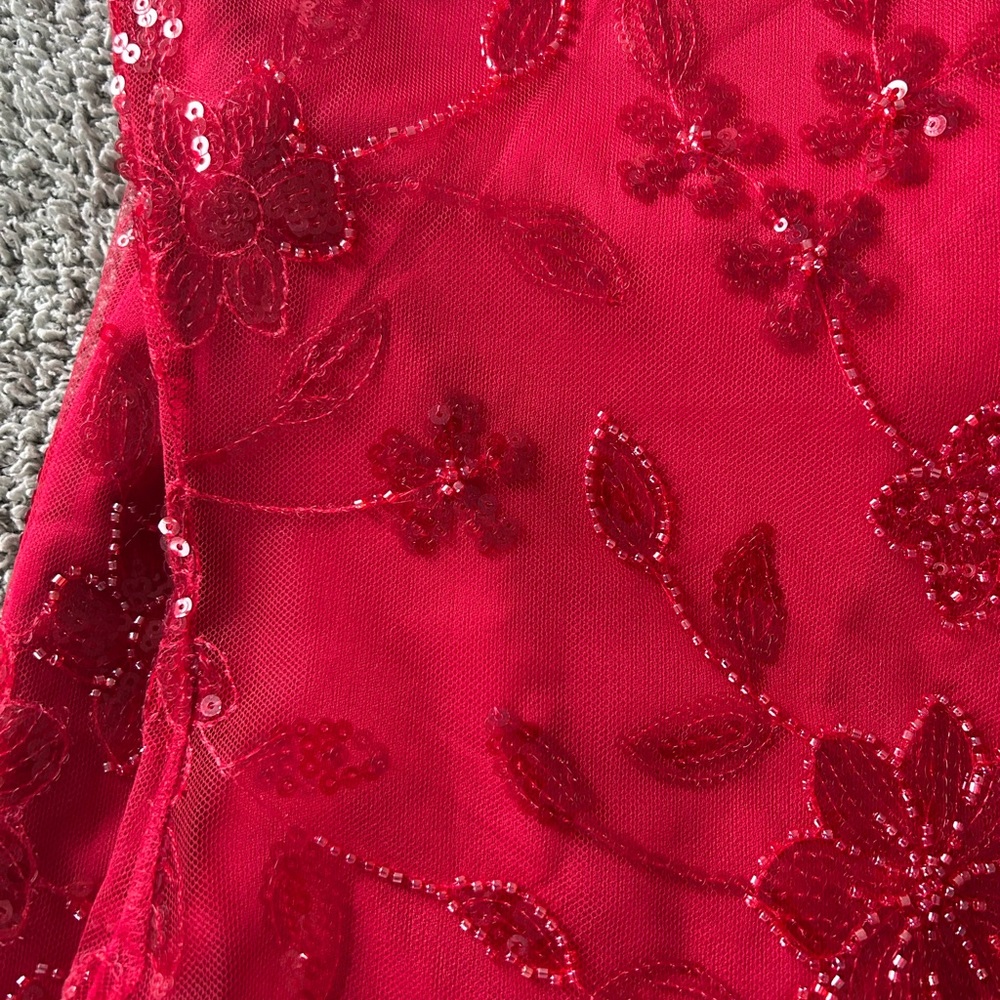Peppermayo Red Strapless Dress - Picture 4 of 9